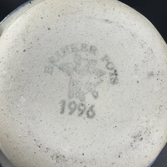 1996 Brinker Pots Pottery Snack Bowl Dish Stoneware Heavy Single Bowl Dish VTG - Picture 5 of 11